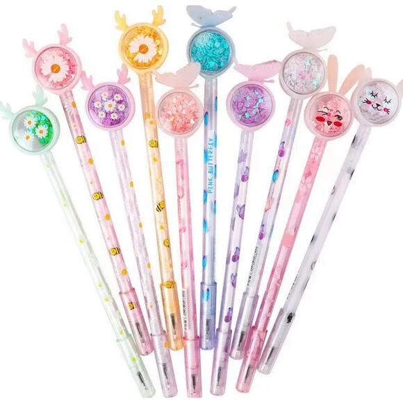 Glitter Cool Pens *Set of 10* - Picture 1 of 9
